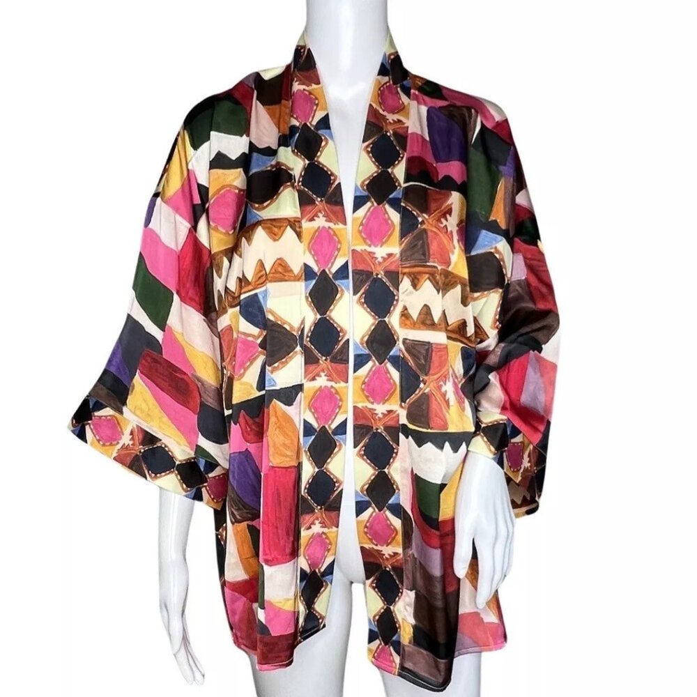 Soft Surroundings Kimono Margot Open Front Topper